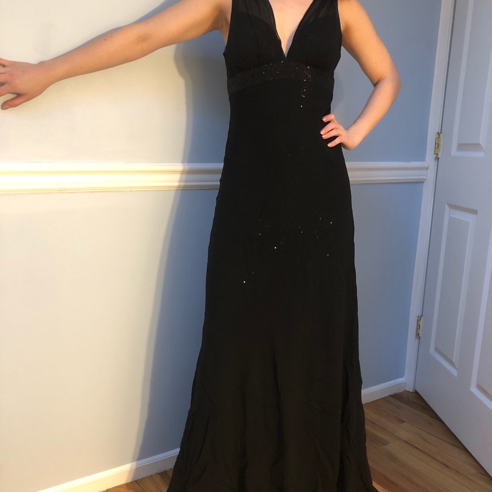 Long silk dress